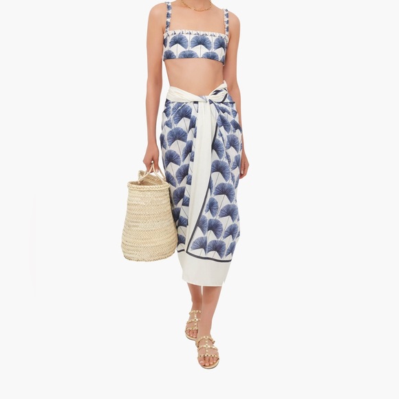 Tuckernuck Other - NWOT Tuckernuck x Agua By Agua Bendita Palma Mangle Silk Wrap Cover up - OS